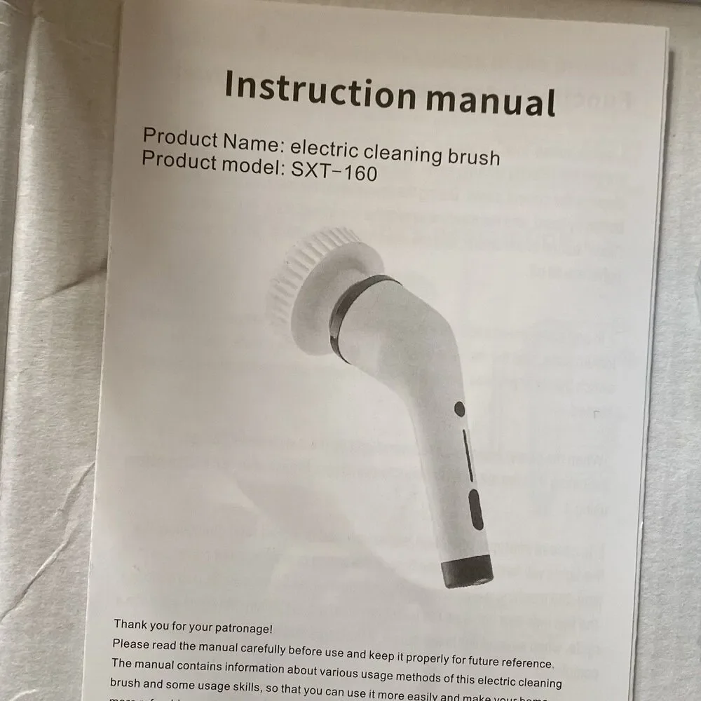 8-in-1 Electric Cleaning Brush Cordless USB-C Rechargeable Scrubber New - Picture 2 of 10